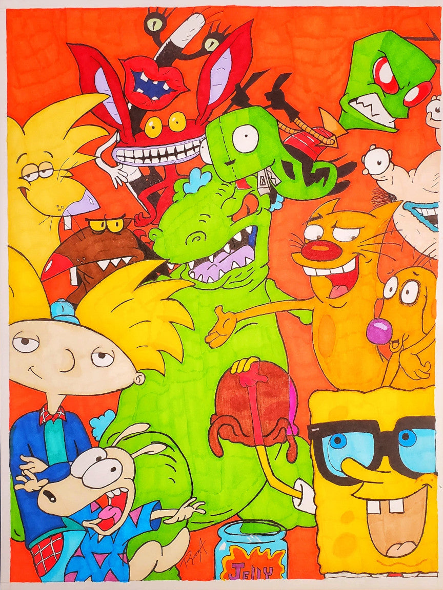 11x17 print 90's Nick Nostalgia