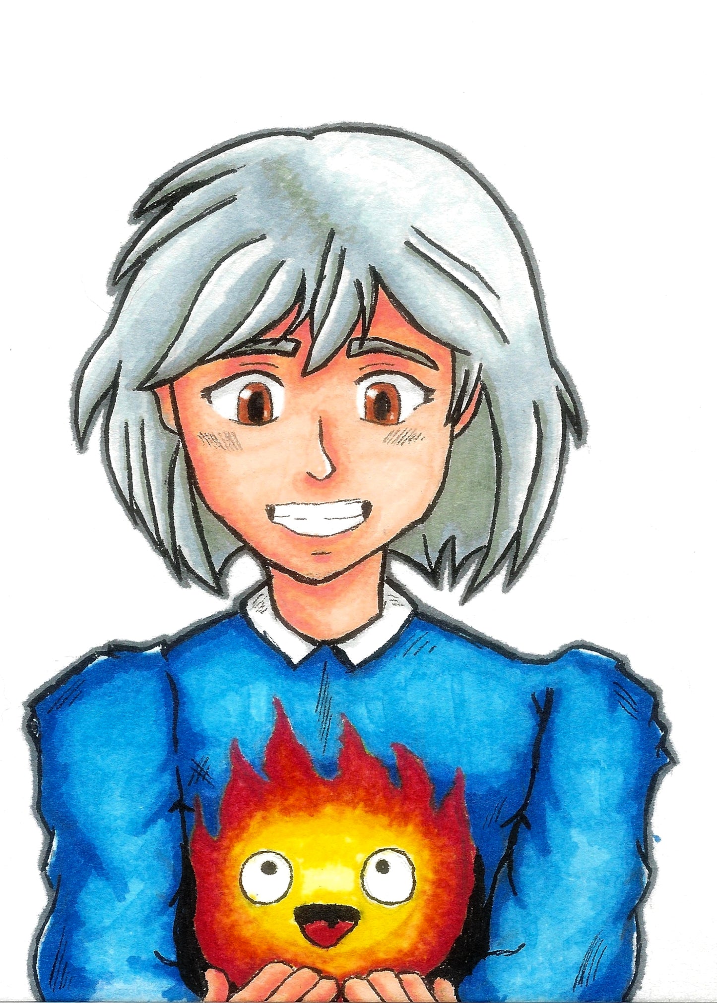 5x7 print Sophie and Calcifer