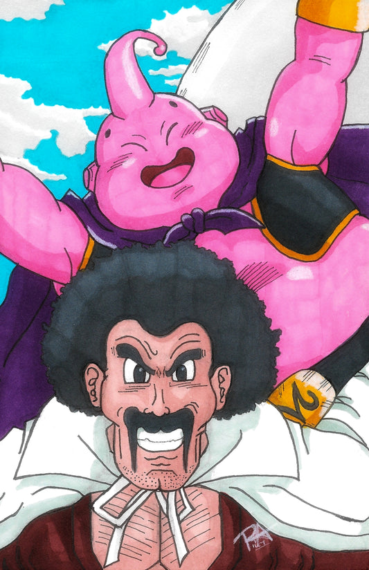 11x17 print Majin Buu and Hercule