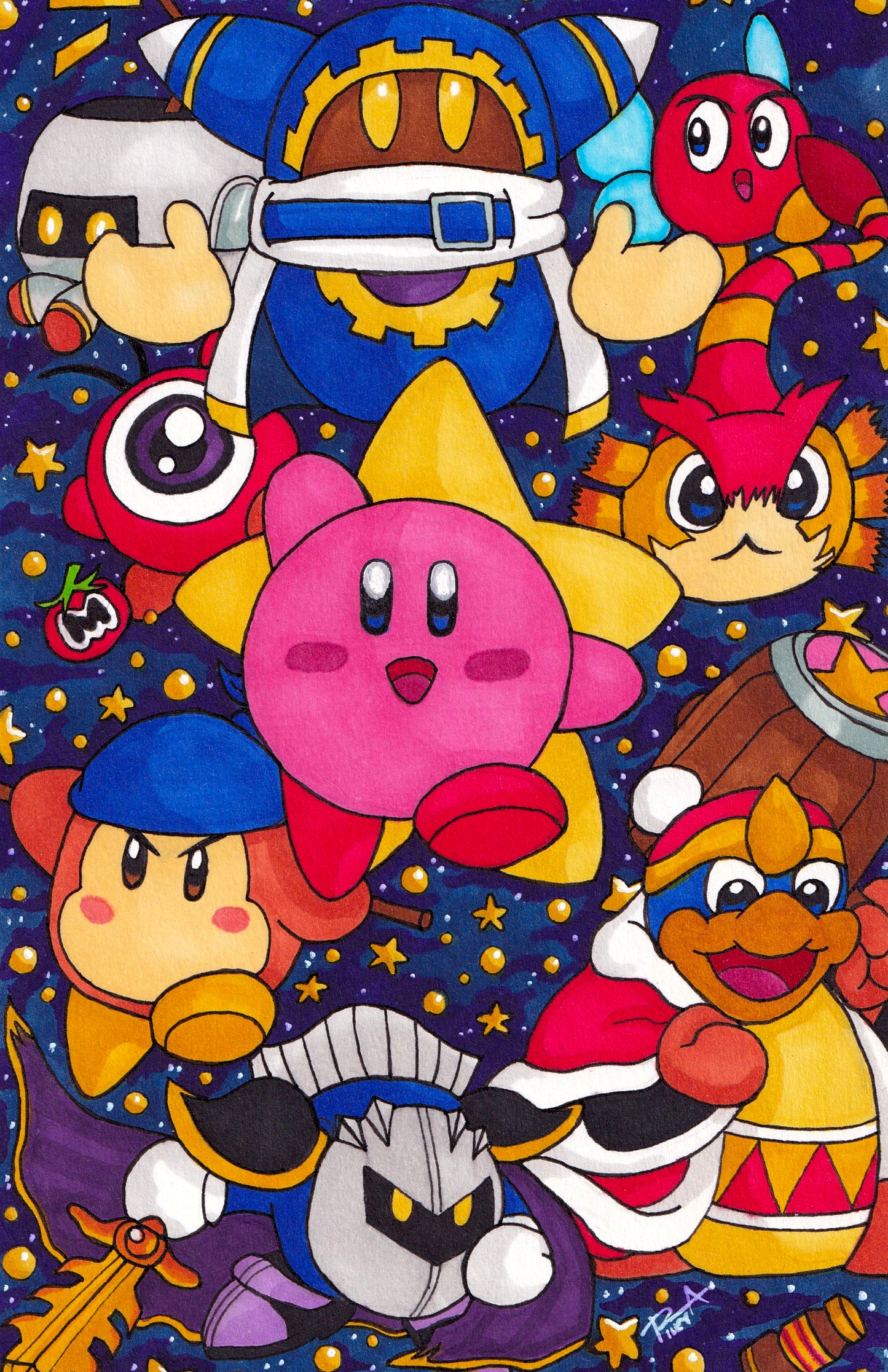 11x17 print Kirby Return to Dreamland fanart