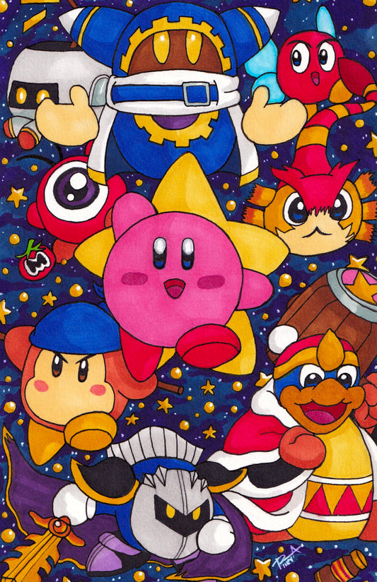 11x17 print Kirby Return to Dreamland fanart