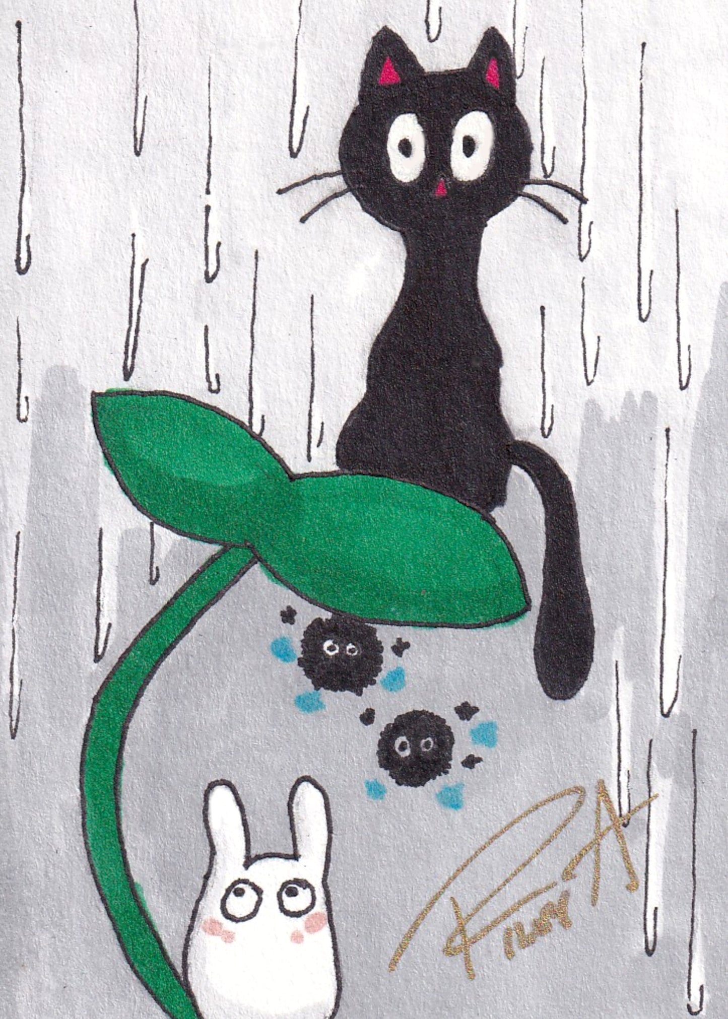 5x7 print Gigi Cat