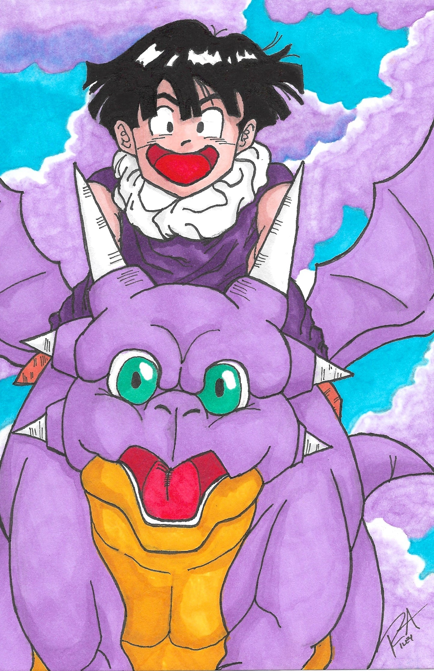 11x17 print Gohan and Icarus