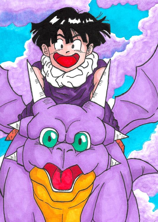 5x7 print Gohan and Icarus Fanart