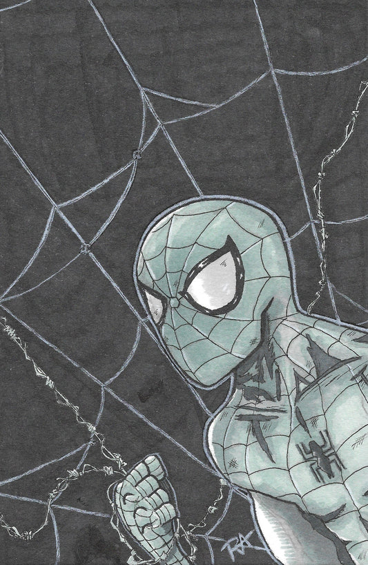 11x17 print Spidey (greyscale) fanart