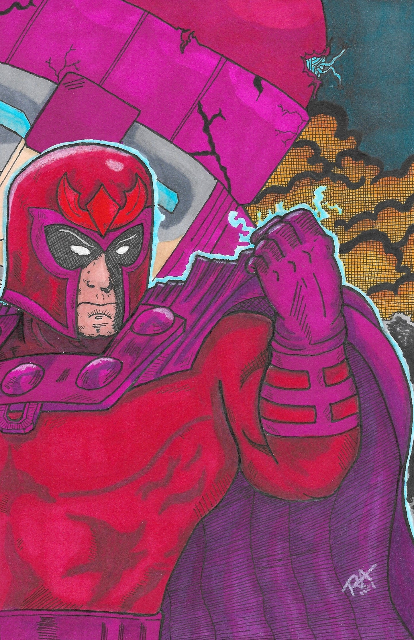 11x17 print Magneto x men 97