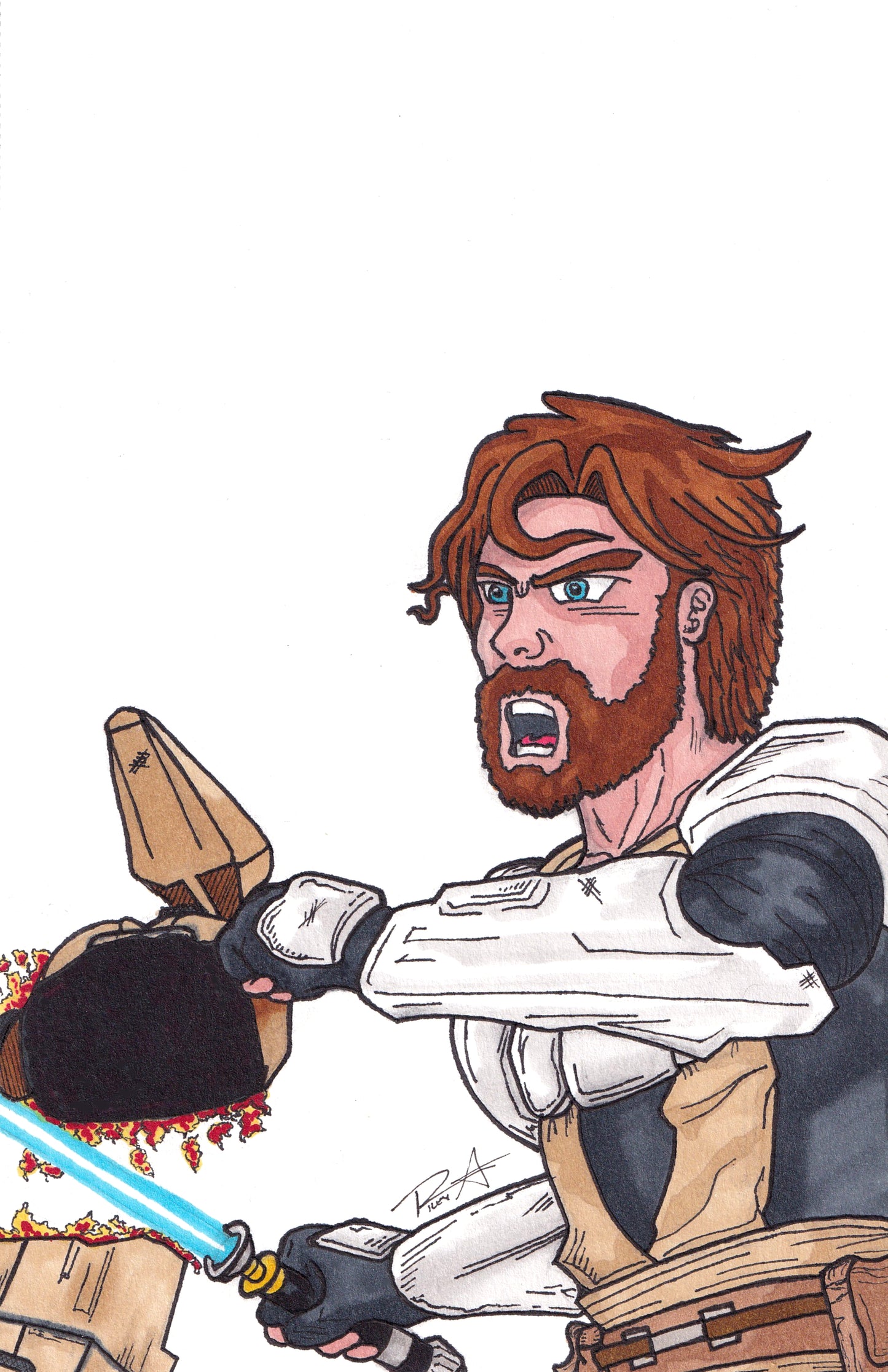 11x17 print Obi Wan fanart