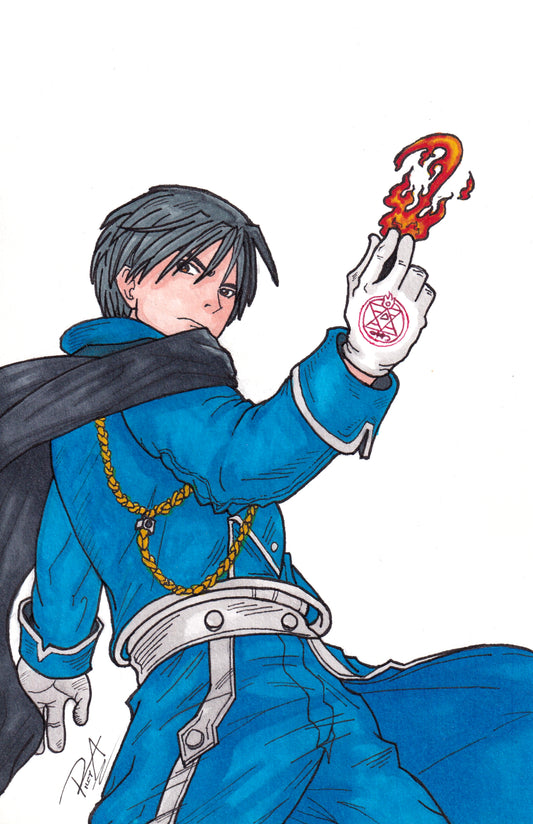 11x17 print Roy Mustang FMA fanart