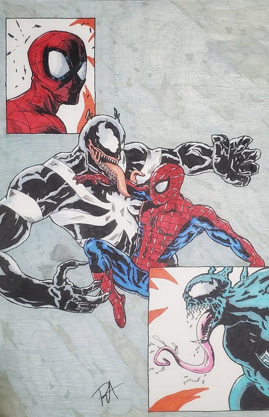 11x17 print Spiderman vs Venom