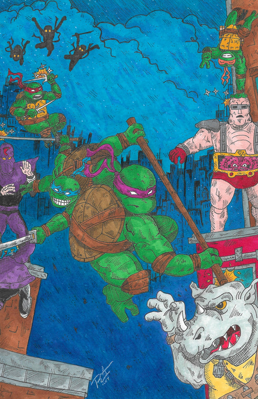 11x17 print TMNT Night Sky