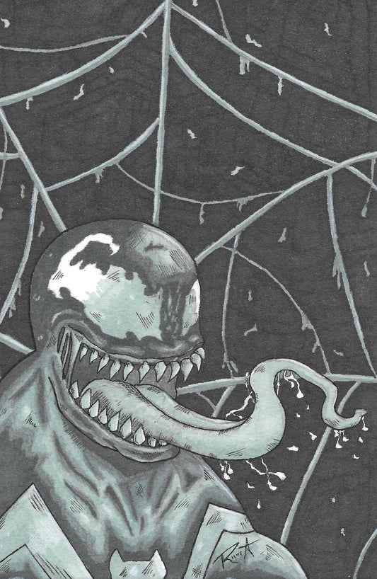 11x17 print Venom (greyscale) fanart